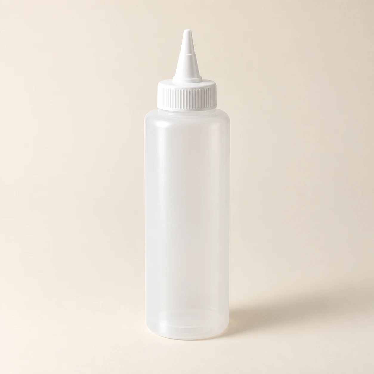 Squeeze Sauce Bottle — Translucent / Chalk Cap