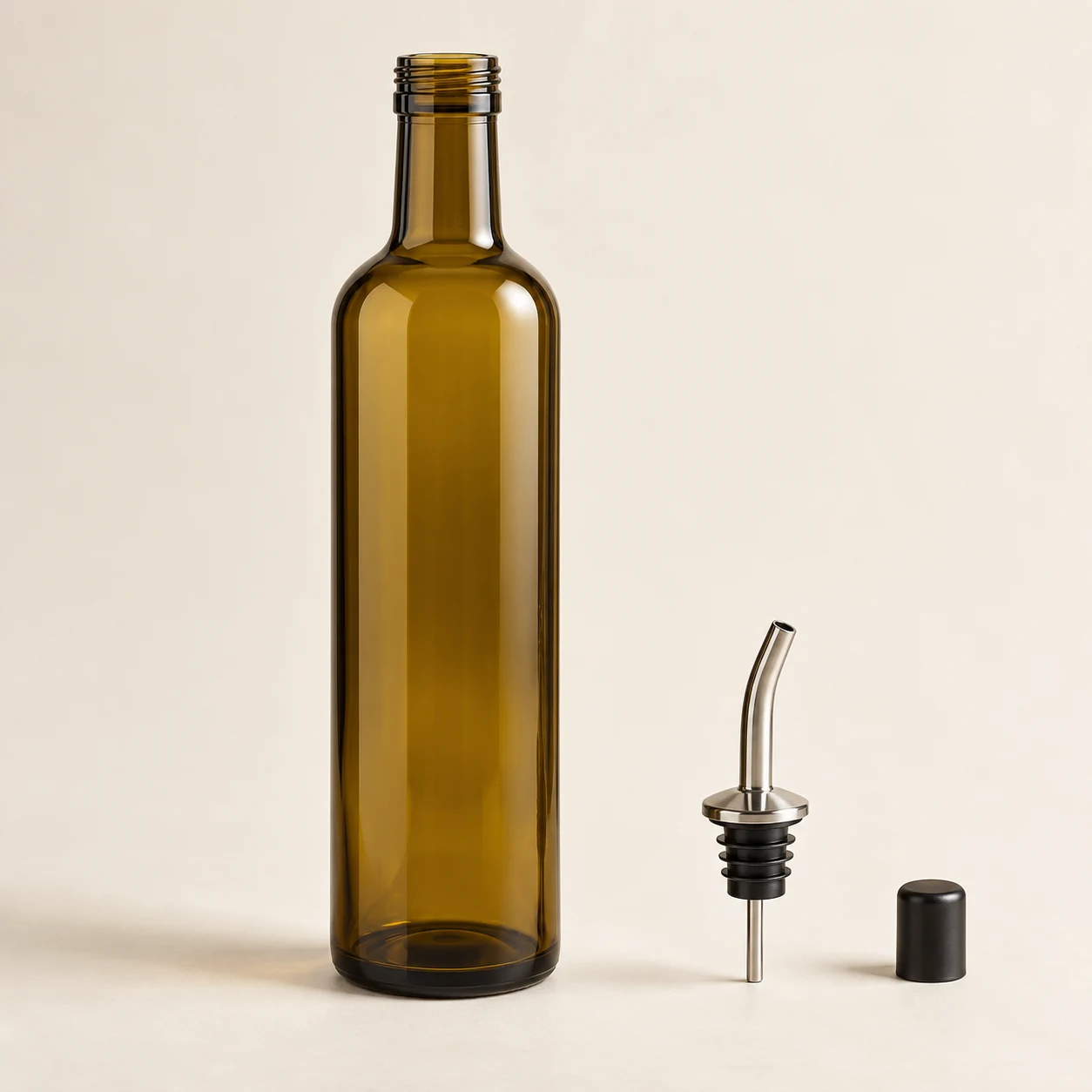 Flow Oil Bottle — Amber / Steel
